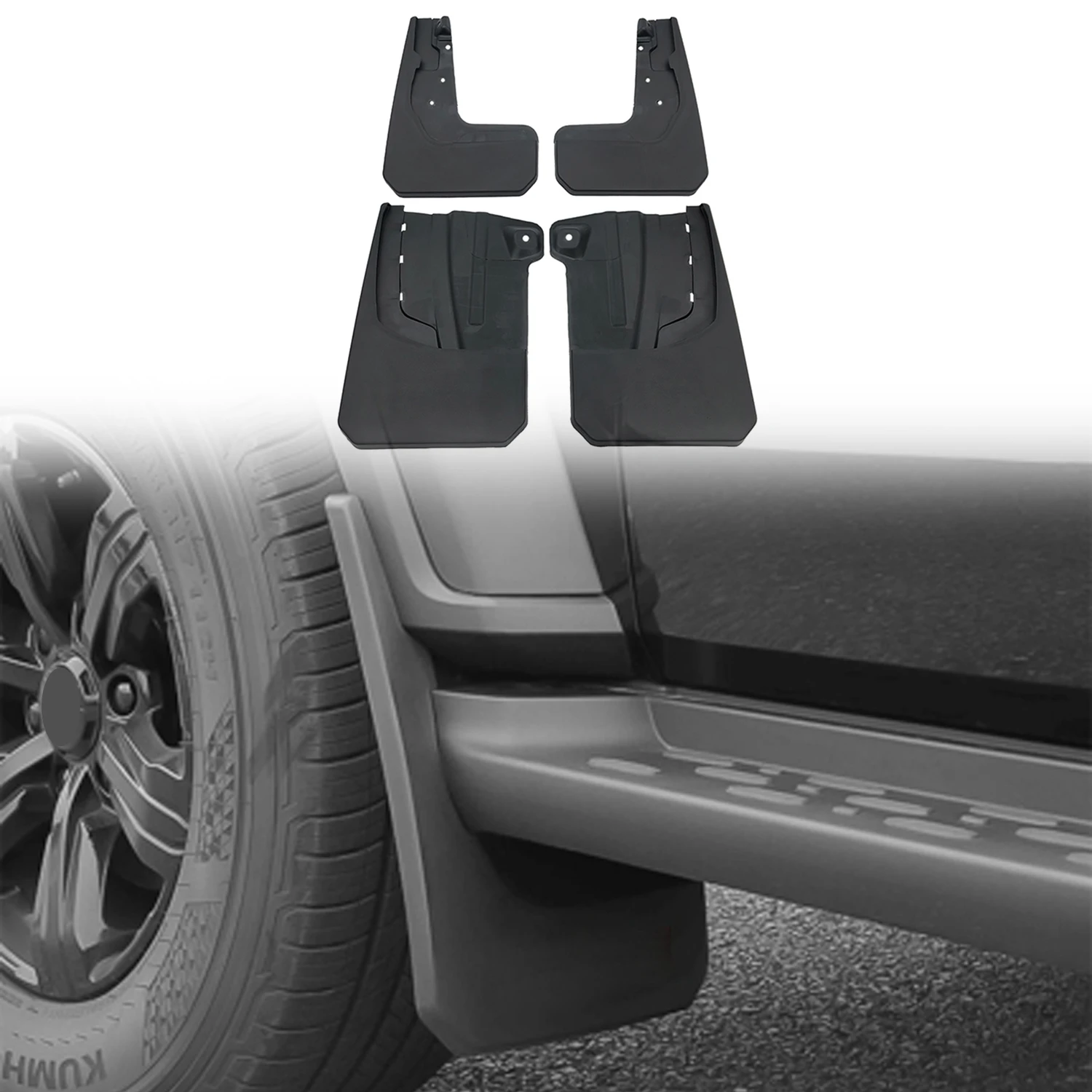 LHD! RHD! For GWM WEY Tank 300 Tank300 Car Accessories ABS Front&Rear Molded Splash Guards Mud Flaps