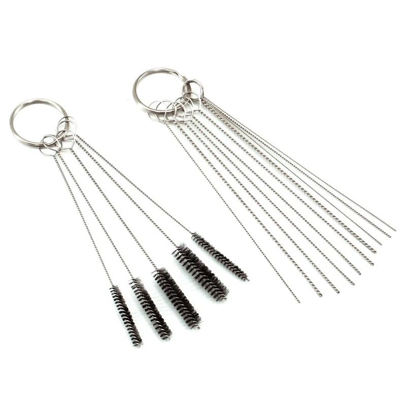 Carburetor Carbon Dirt Jet Remove Cleaning Tools Needles Brushes Cleaner Set carburetor cleaning brush set