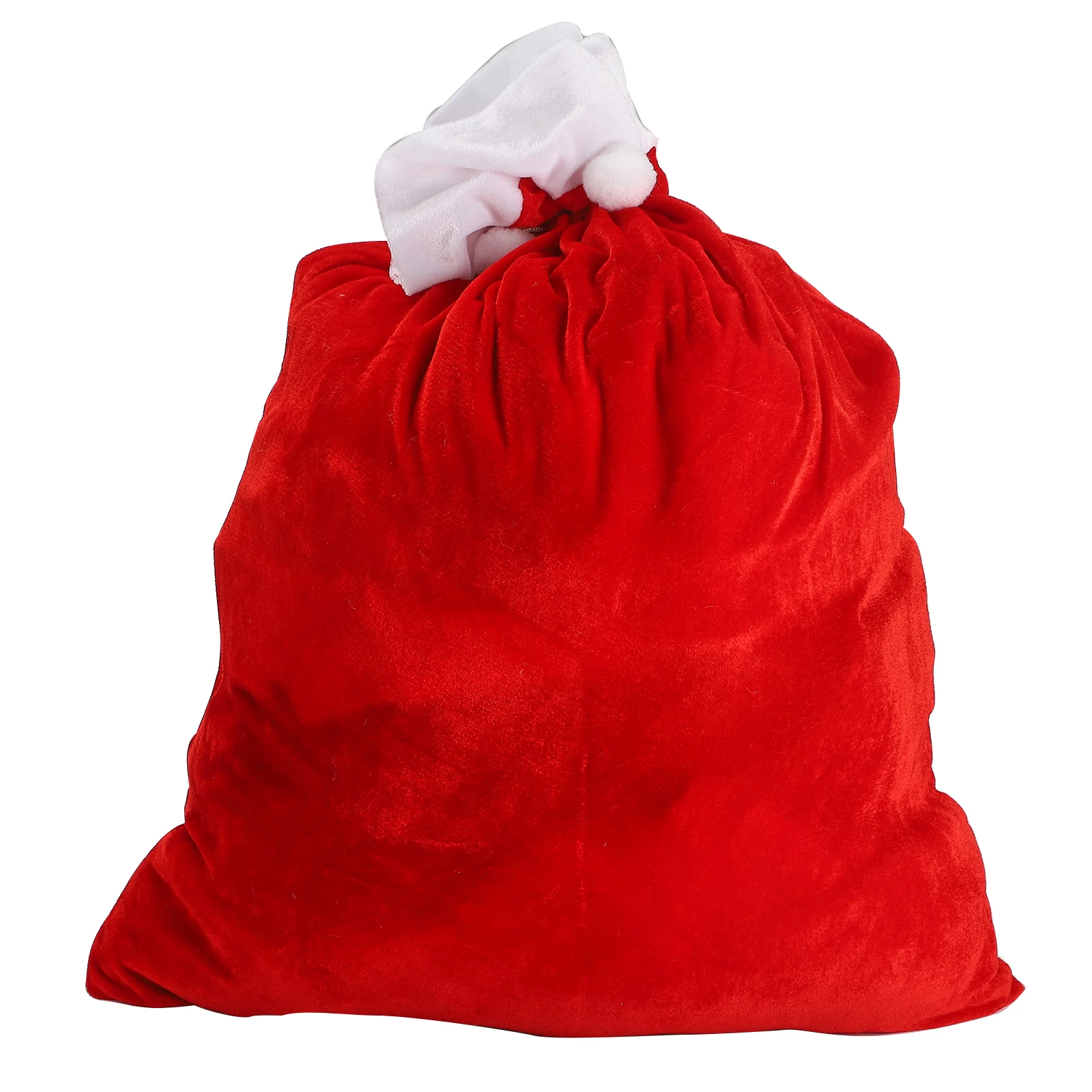 Claus Gift Bags Decorations Gold Velvet Super Large High-grade Christmas Creative New Year 70x50cm Red Santa