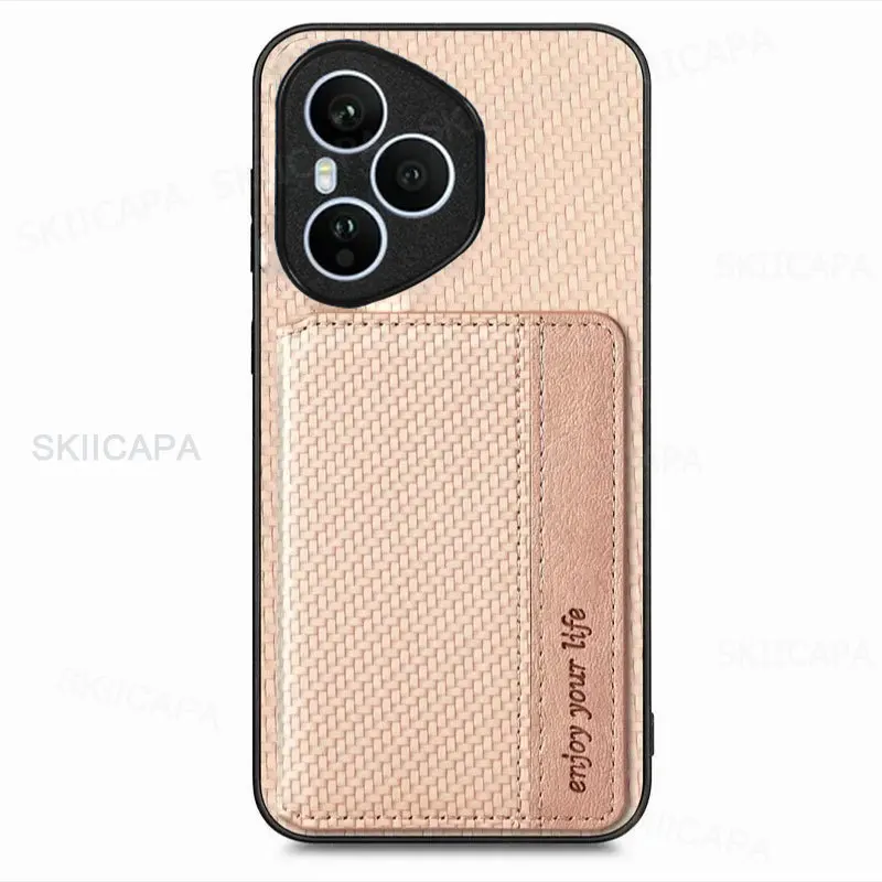 Leather Wallet Phone Case with Card Holder & Magnetic Stand