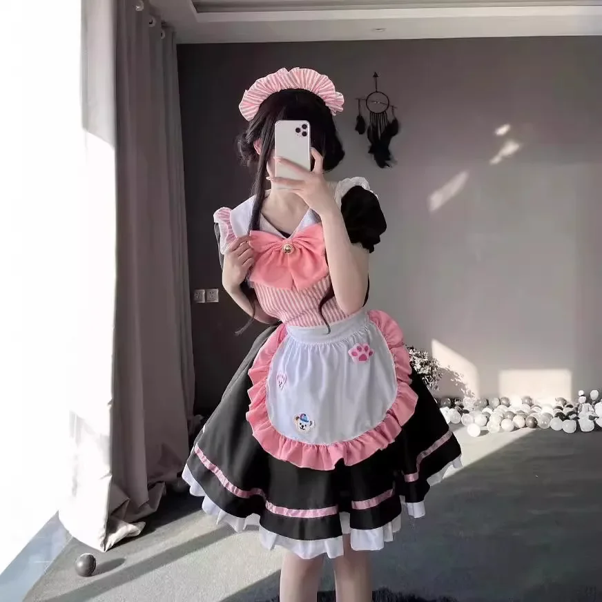 Cute Maid Dress Plus-size Maid Dress Two Yuan Lolita Cosplay Costume Sexy Stage Set Black Lolita Sweet lolita dress lolita suspender dress lolita cosplay costumes suspender dress lolita skirt lolita blouses gothic gowns