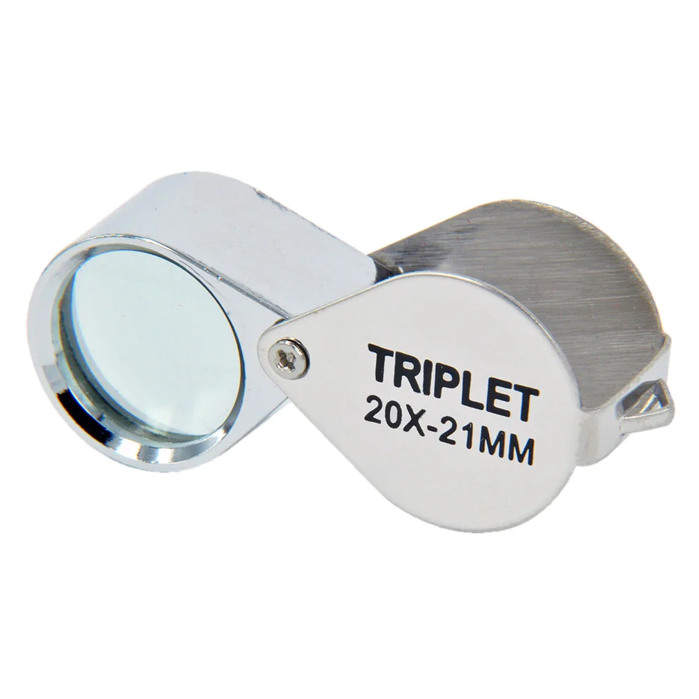 

Pocket Size Illuminated Magnifier Jewel Loupe with 20x Magnification For Fine Inspection/ Sapphire/ Stone/ Diamond/ Gems/