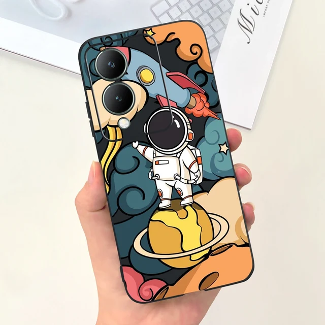 For Vivo Y17s 4G New Case Stylish Leopard Cartoon Silicone Soft Matte Phone  Cover For Vivo Y17s 2023 Y 17s Y17 s VivoY17s Bumper - AliExpress