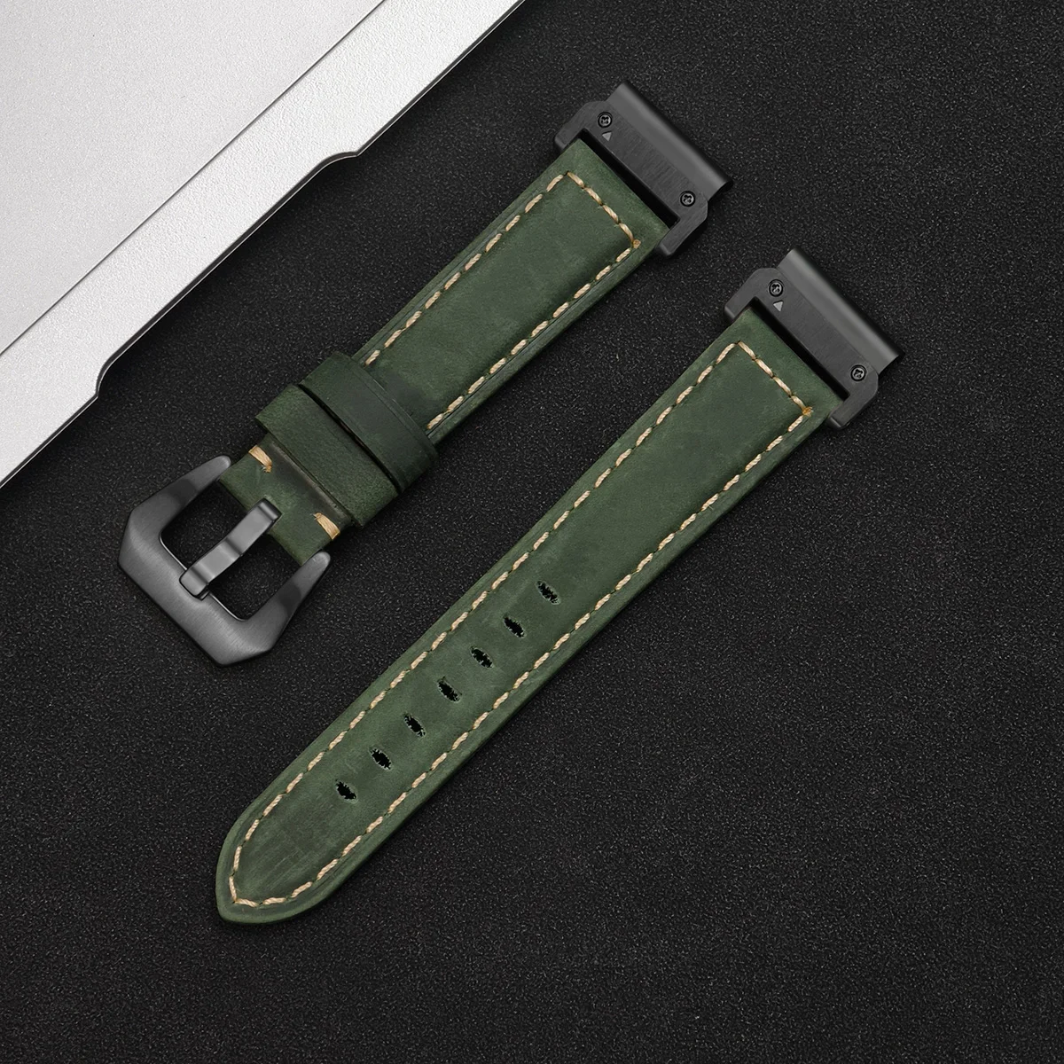 Premium Genuine Leather Quickfit Watchband Strap – 26mm & 22mm