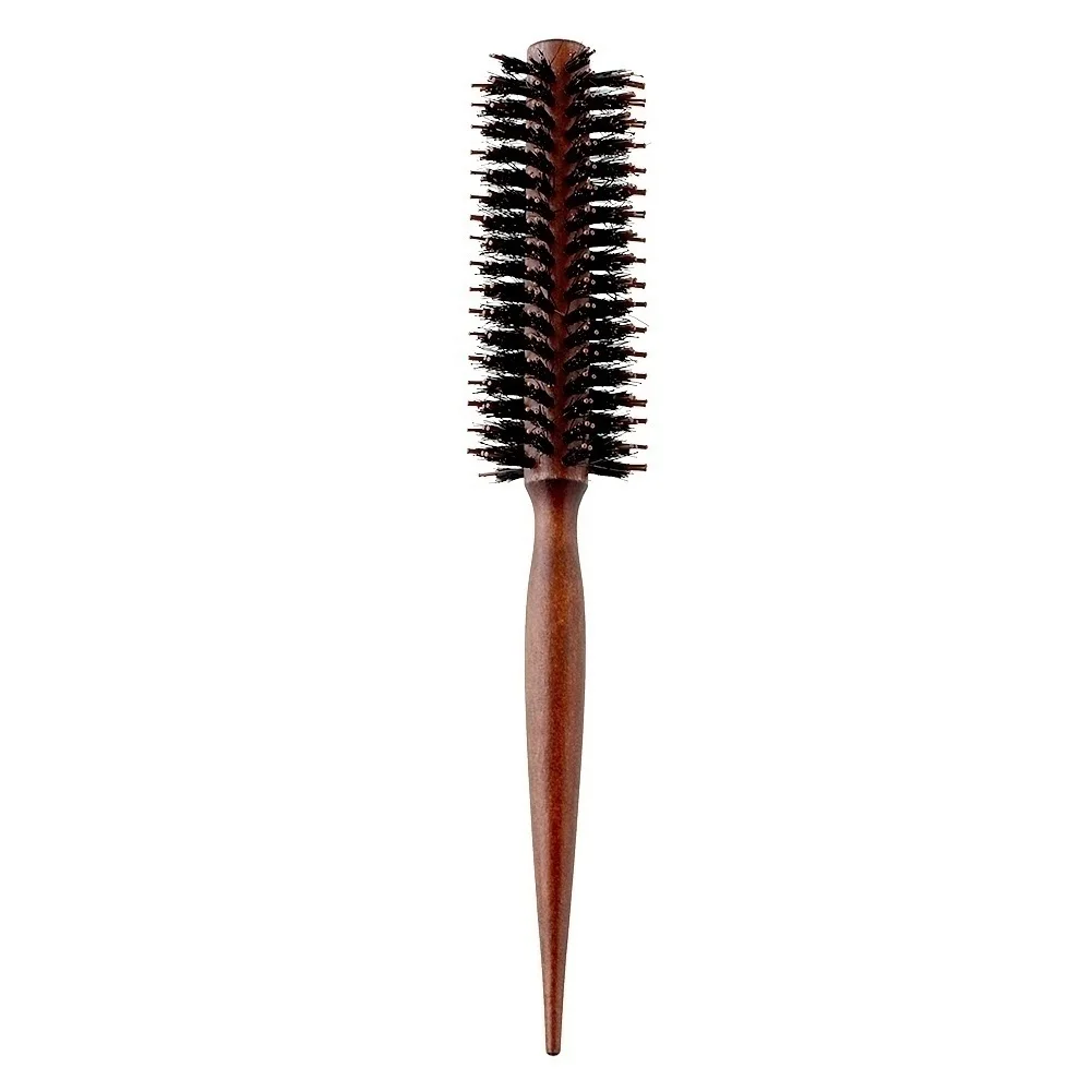 Hair Roller Comb Hair Brush Wood Handle Tail Oblique Row 116-14 Styling Straightening For Stylish Salon