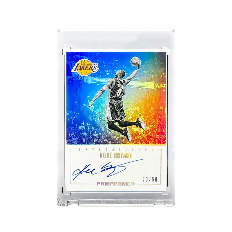 Kobe Bryant NBA star collectible cards DIY homemade signature flash card refractive sending brick Lakers Mamba