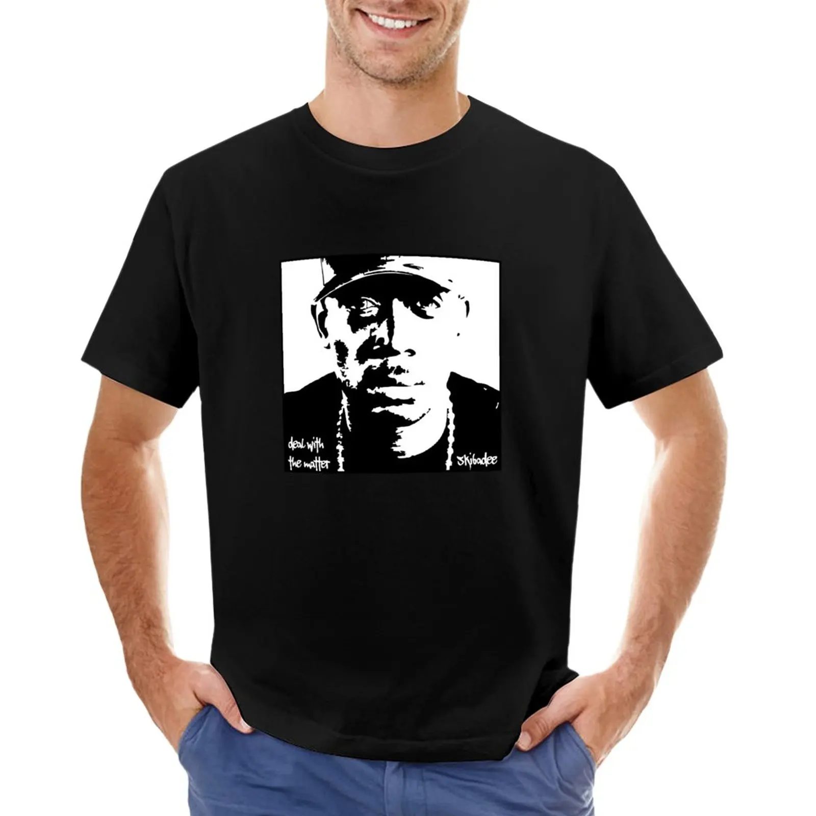

MC Skibadee Deal With The Matter The King Of Drum and Bass T-Shirt custom t shirts design your own tshirts for men