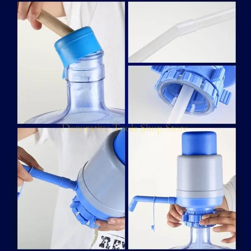 QX2E มือทำงานน้ำพุด้วยมือปั๊มน้ำปั๊มน้ำปั๊มน้ำพลาสติกปั๊มปั๊มที่สมบูรณ์แบบสำหรับการตั้งแคมป์กีฬาและใช้ในบ้าน 1