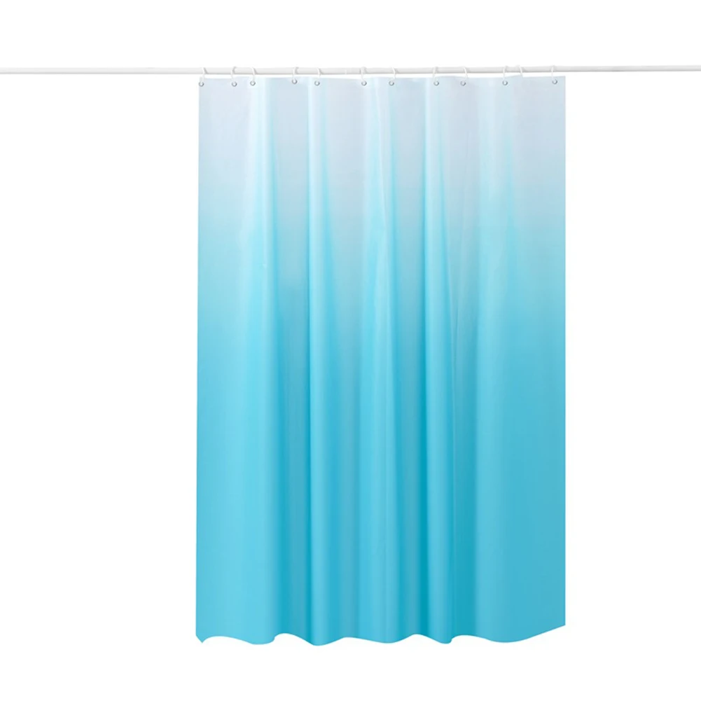 Shower Curtain Waterproof Bathroom Curtain180X 80Cm Bathroom Decoration Anti-Mould Bathtub Curtains With Hooks