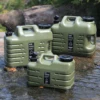 11L/12L/18L/25L Camping Water Container with Faucet Water Bottle Storage Faucet Outdoor Water Bag PE Bucket Drinking 대형물통 2