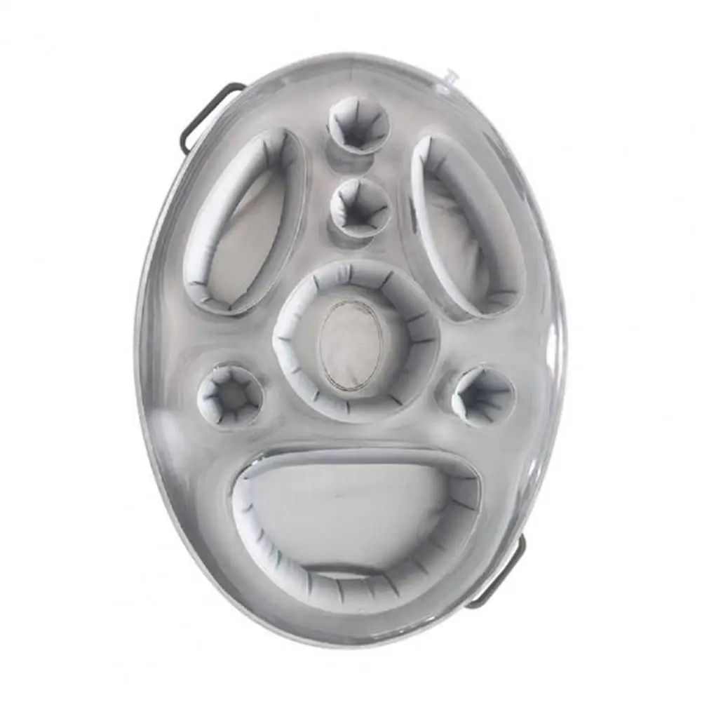 

Прочный серебристо-серый надувной поднос для бассейна с 8 отверстиями