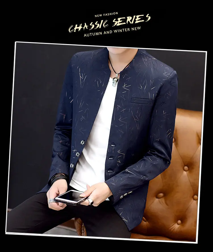 Modischer Blazer für Outdoor und Reisen, Jugendlicher Hochzeits-Look, Vielseitiger Gastgeber-Stil, Schlanker Schnitt, Leichter Casual-Blazer mit Streifen für Herren – Detail 2