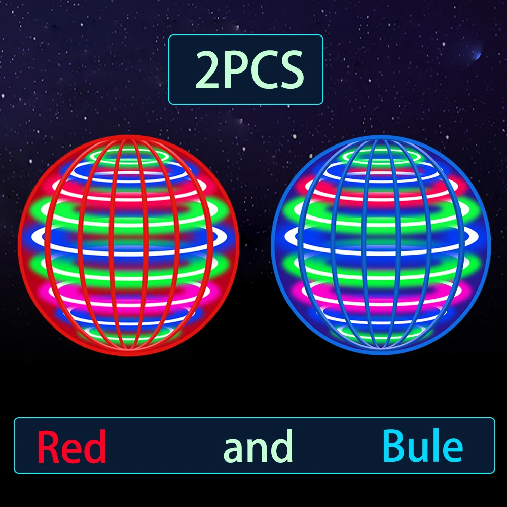 2Pcs Blue and Red
