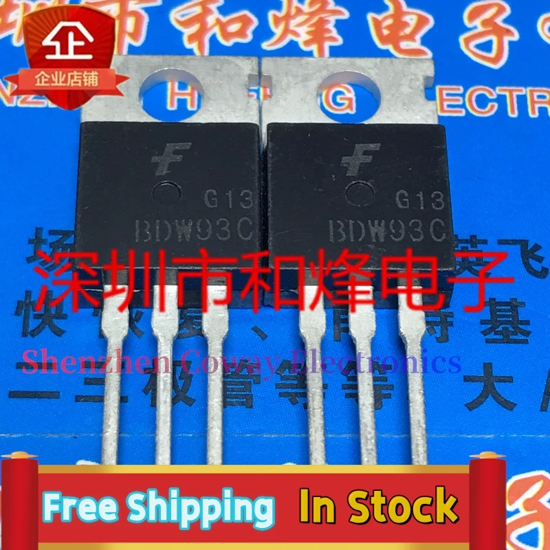 

10PCS-30PCS BDW93C TO-220 100V 12A In Stock Fast Shipping
