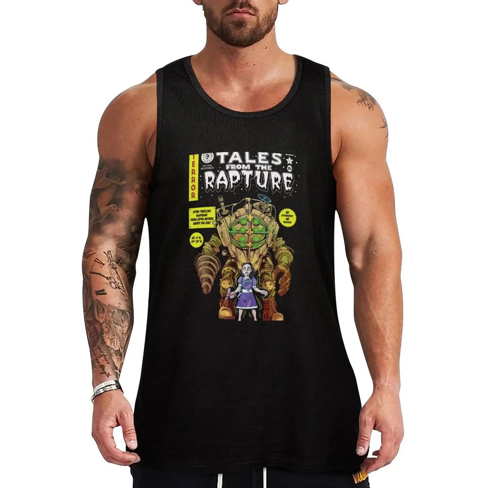 

Tales From The Rapture Vintage Comic Parody Tank Top Men's gym t-shirt Men's sports t-shirt