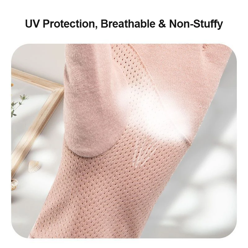 Manicure Gloves for Women Summer UV Protection Driving Anti-Tanning Cycling Lady Shopping Running Breathable Anti-Slip Gloves - 2