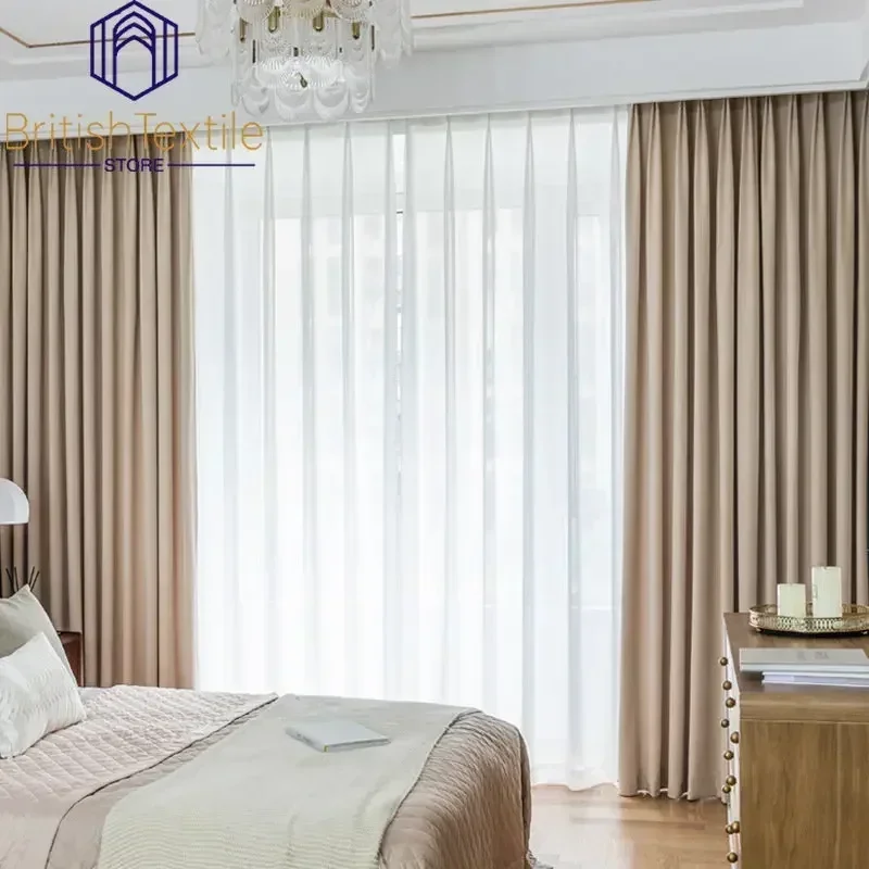 Blackout Curtains Modern Velvet Curtains for Living Dining Room Bedroom Door Window