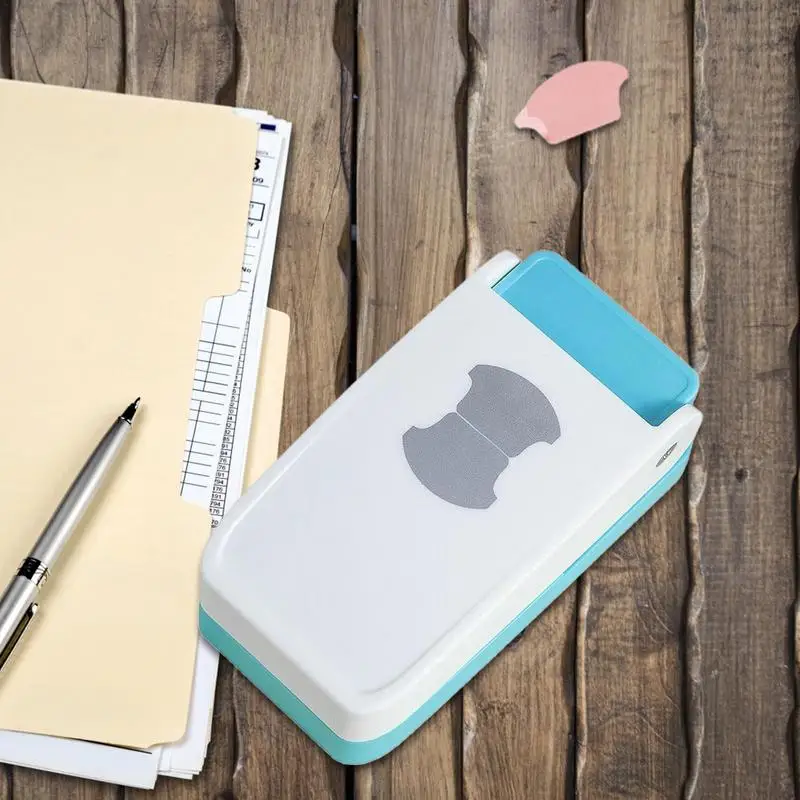 공예 파일 폴더 펀치 라벨 종이 공예 탭 펀치, DIY 구멍 펀처, 다기능 파일 폴더 펀치 컴팩트