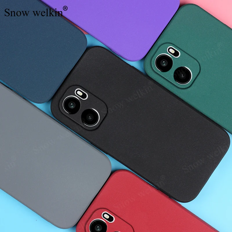 Sand Matte Soft Silicone Shockproof Phone Case - Full Protection and Ultra Back Cover