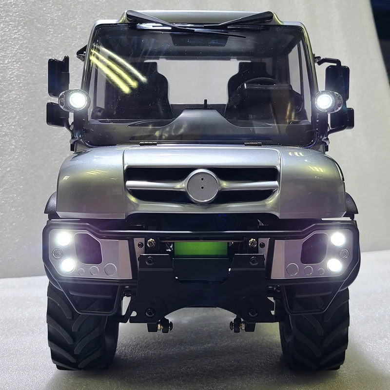 RC 1/10 Climbing Car U423 Full Metal Frame CNC Rear Bucket Injection Molding Head Can Highly Simulate Sound and Light RTR 2