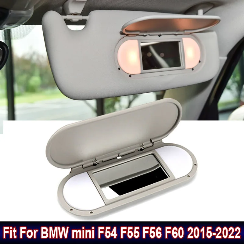 

Car Accessories New Car Sun Visor Makeup Mirror Frame Cover With Lens Fit For BMW Mini F54 F55 F56 F60 2015-2022 Front Sun Visor