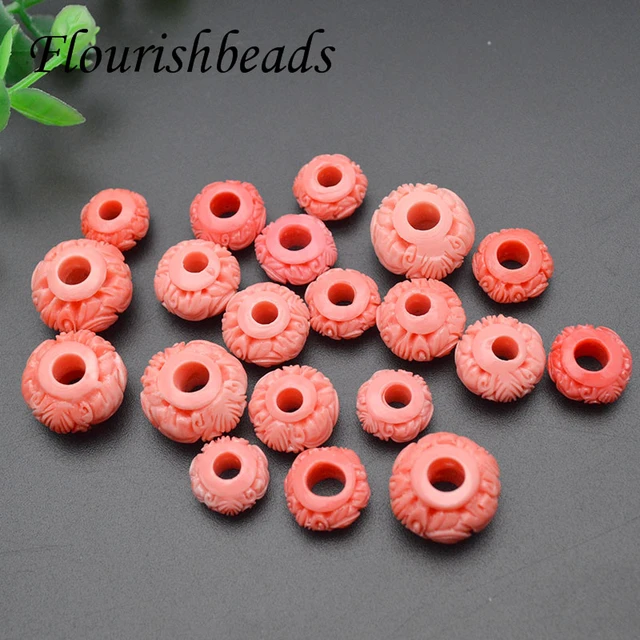 7x9mm bronze bead Spacers-Big Hole Beads 