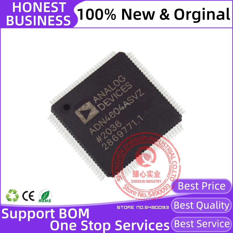 

ADN4604 QFP-100 ADN4604ASVZ Analog & Digital Crosspoint ICs 4.25Gbps 16x16 Crossbar Switch