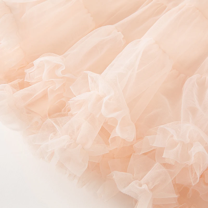 فساتين ديف بيلا للفتيات فستان شبكي للأطفال فستان ص...