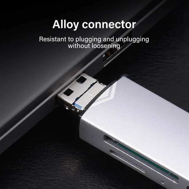 JASTER 6 In 1 Multifunction USB 3.0 Card Reader U Disk TYPE-C/Usb/Tf/Sd Flash Drive Memory Card for Adapter Phone Laptop Compute 6