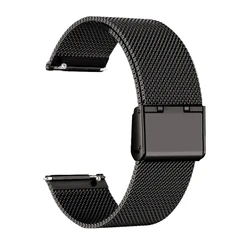 Premium Stainless Steel 20mm Metal Watch Strap for Galaxy Watch4 40mm (Black 1)