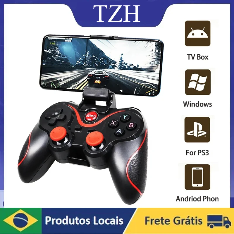 Controle X3 Sem Fio Joystick Android Ios Ps3 Pc-tv Wireless