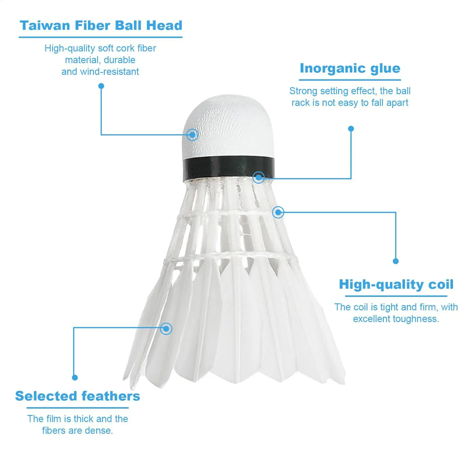 Durable Nylon Badminton Shuttlecocks For Indoor And Outdoor Play_voghion.com