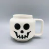 Ceramic Mug Cup with Cute Impish Expression Figure Head Pattern