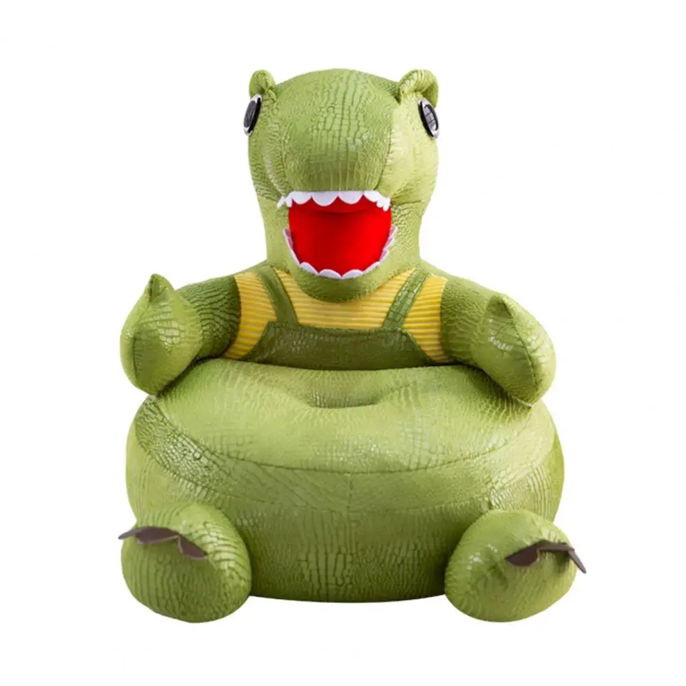 

Fluffy Children Sofa Bed Soft Cloth Cartoon Dinosaur Sofa Removable Washable Plush Chair Cover for Children Protective for Kids