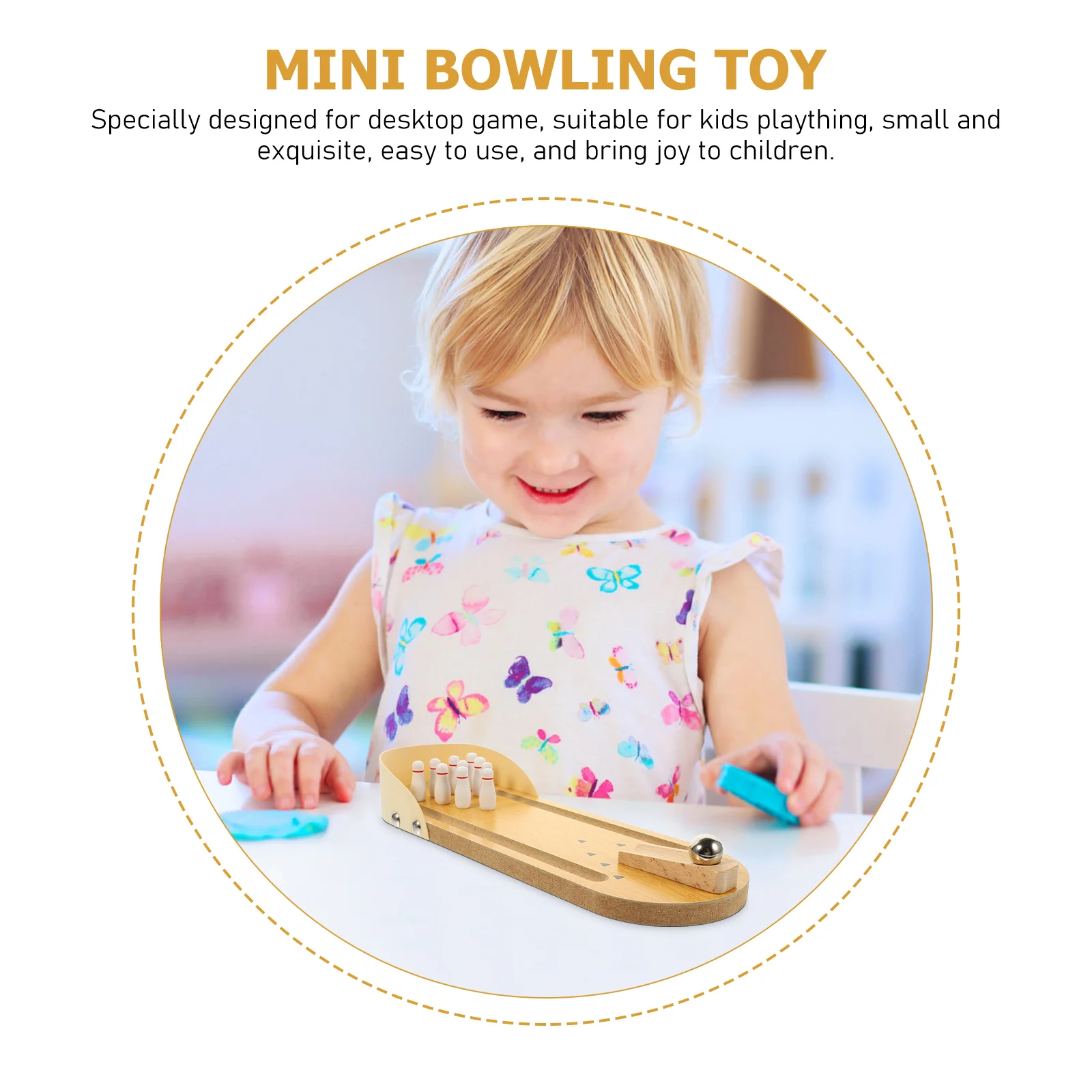 Bowling Accessories Anti-Alzheimer's Live Desktop Mini Bowling Elderly Game Toy Interactive Wooden Alzheimers Toys for Adults Abs Activities