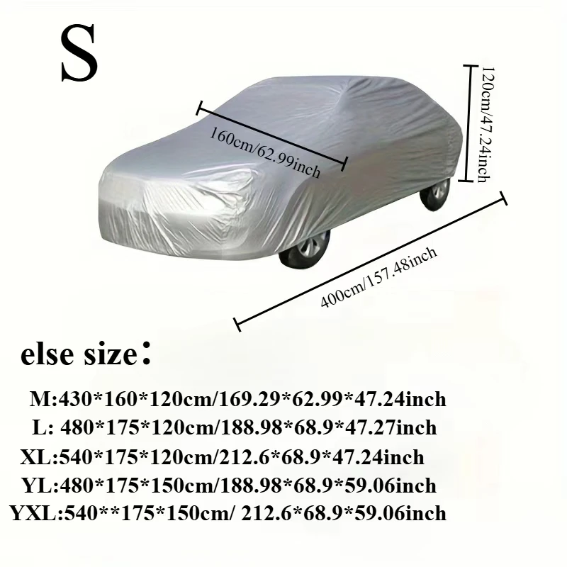 All-Season Universal Silver Car Protection Cover