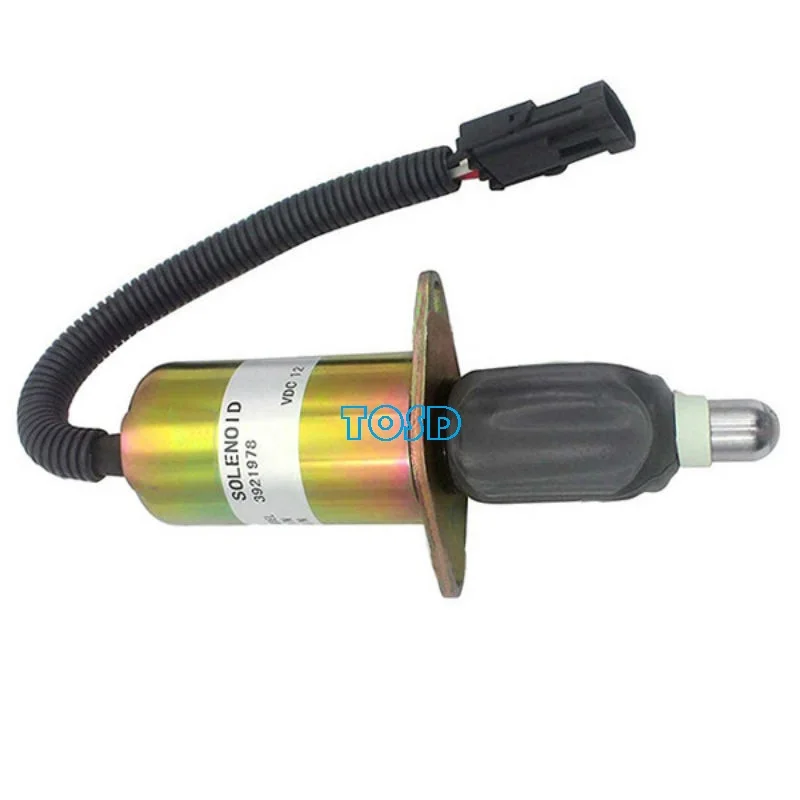 

12V 3921978 24V 3921980 Excavator accessories 6CT 6CTA Diesel Engine Spare Parts Fuel Shutoff Solenoid