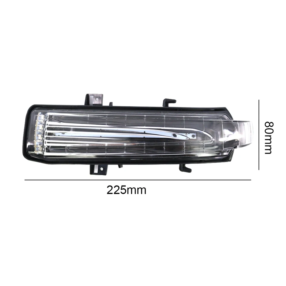 RAGBUSCLE Clear Lens Amber LED Side Mirror Turn Signal Light - Compatible With Mercedes Benz E-Coupe W207/C207 - View #7