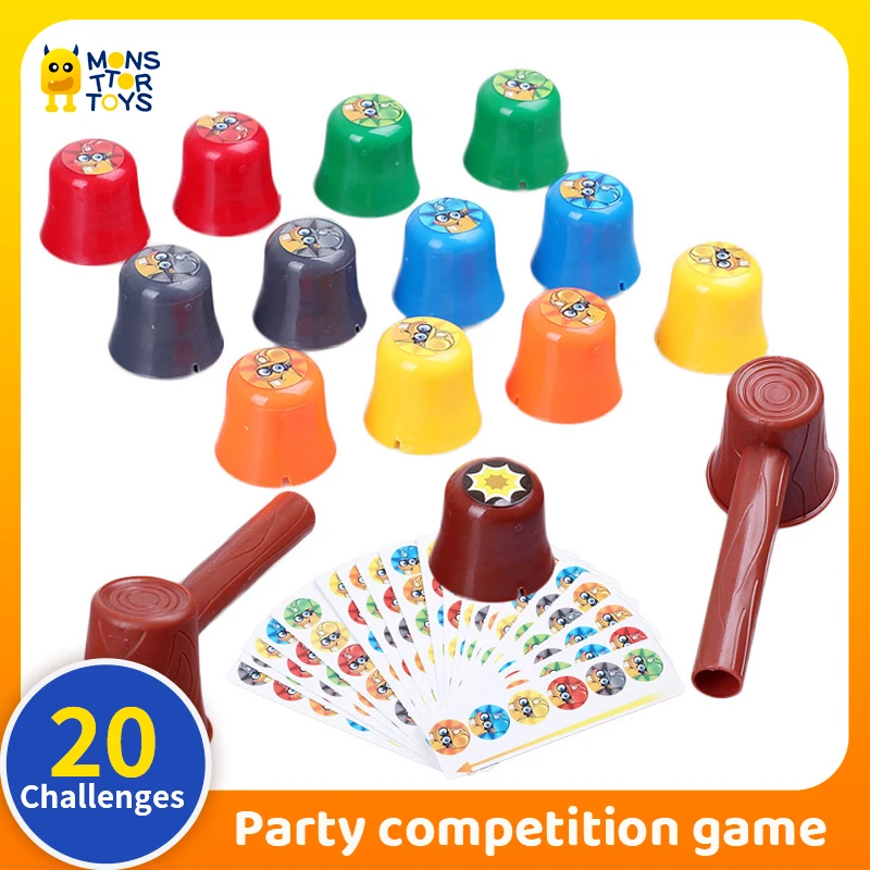 

Children Party Games Mole Stacking Cup Game Educational Learning Puzzle Toy Interactive Competitive Competitions Color Cognition