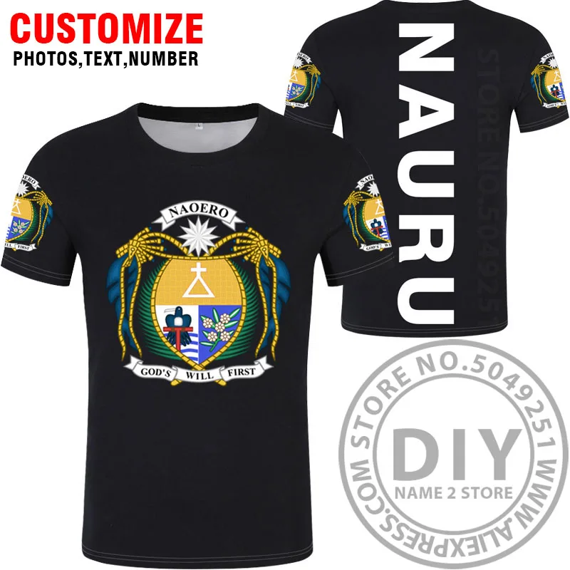 

Футболка NAURU, самодельная футболка с бесплатным именным номером на заказ, футболка nru с государственным флагом, колледжем НР, науунь, печать фото, логотип, текст, одежда