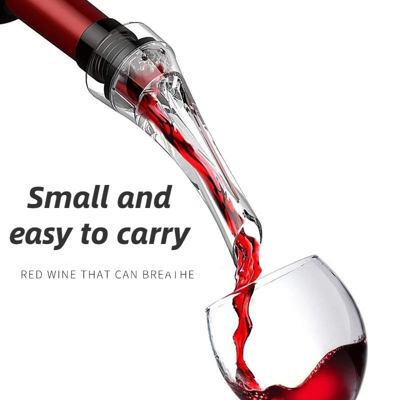 New Magic Wine Decanter Red Wine Aerating Pourer Spout Decanter Aerator Quick Aerating Pouring Tool Pump Portable Filter wine aerator pourer wine aerator decanter