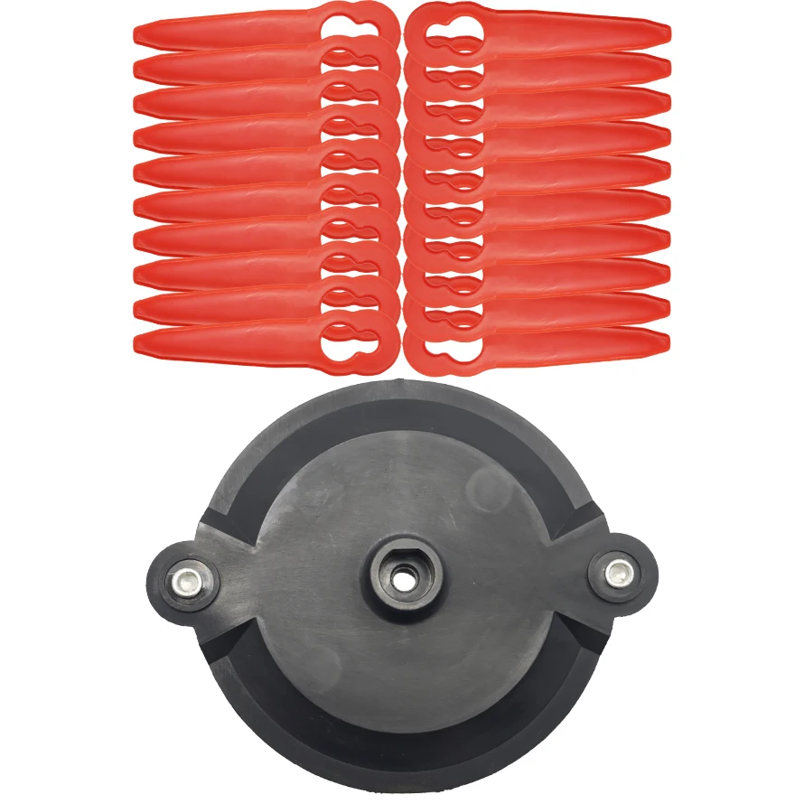 100 Lame Di Ricambio Per Tagliaerba Parkside PRTA 20 Li A1 - In Nylon - Foto 2