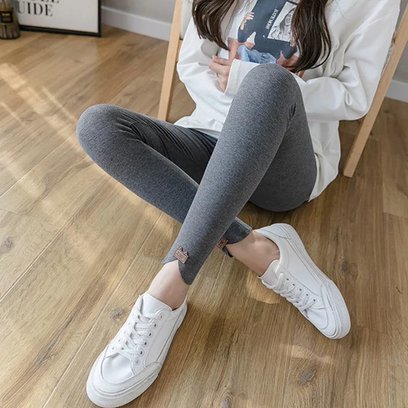 

LPOWSS Women Pants Fitness Leggings Korean Stretch Sport Leggings Women Slim Yoga Pants Women Soft Joggers Small-Leg Trousers
