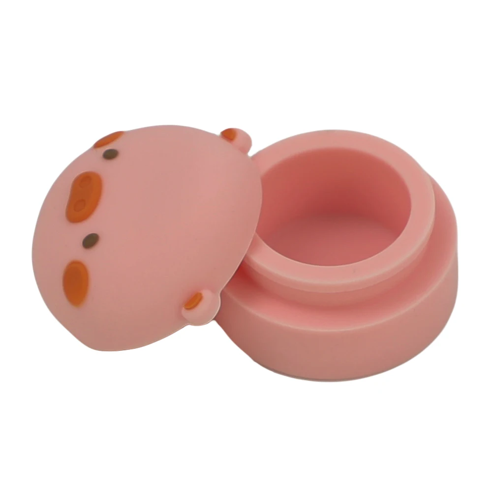 1 PCS Pink Little Pig Wax Container Cosmetic Bottle Sample Empty Bottle for Make Up Girls Gifts Portable Pill Box Dispenser
