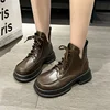 ZZ109 2024 Women's Autumn Anti Slip and Wear-resistant Short Boots Comfortable Thick Sole Fashionable Versatile Boots 2