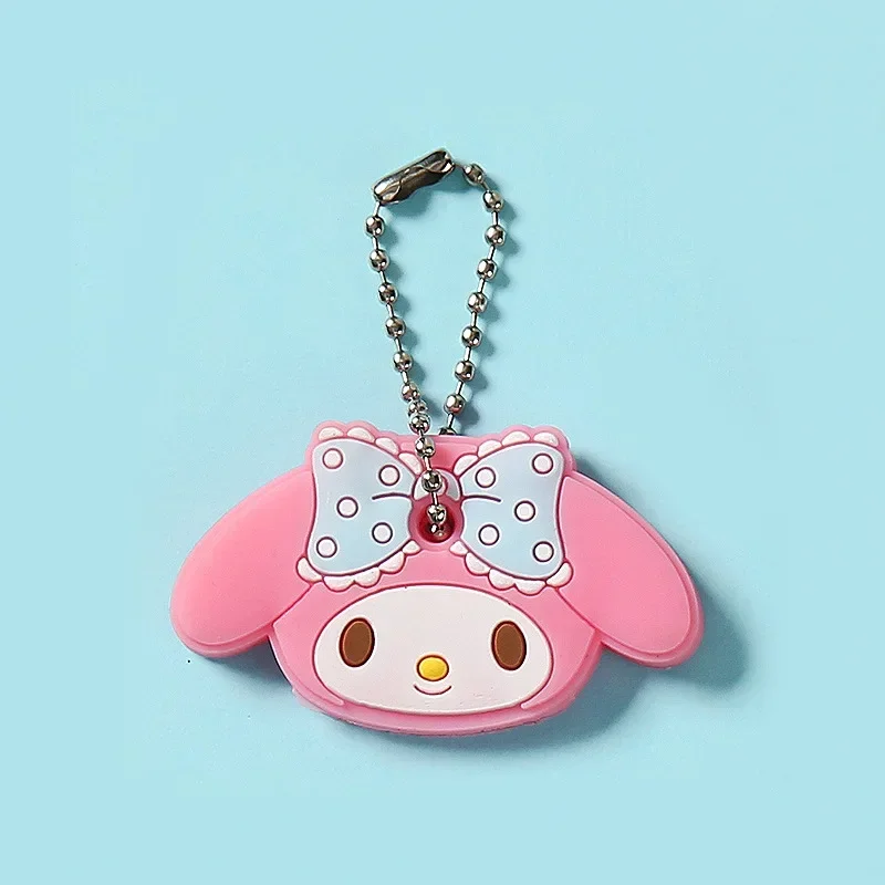 Key Caps Covers Cartoon Cat Minnie Mickey Silicone Stitch Car Disney Ring Holder Women
