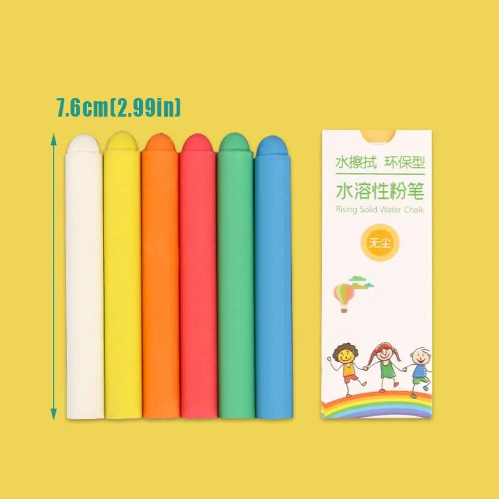 컬러 수용성 분필 지울 수 있는 손에 묻지 않는 먼지 없는 분필 칠판 낙서 그림 칠판 쓰기 도구