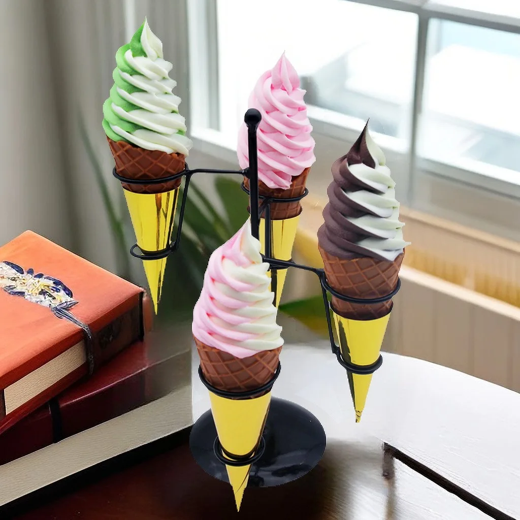 Fake Ice Cream Fake CupCake Cone Model Lifelike Ice Cream DecorPhotography Props Commercial Food Simulation food model,food photography props,kitchen food toys