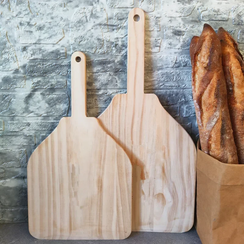 Pala Rectangular De Madera Para Horno Con Asa - Panetta Casalinghi, Medidas 45x23 Cm, Madera Sostenible, Fabricada En Italia