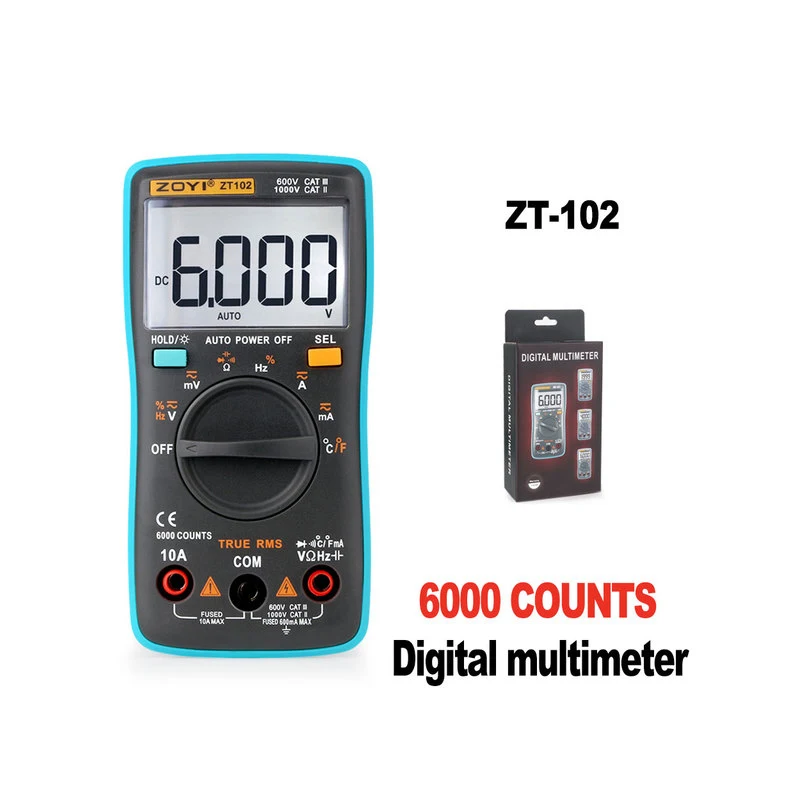 ZOYI ZT102 ZT101 ZT100 ZT98 Digital Multimeter Ammeter Voltmeter
